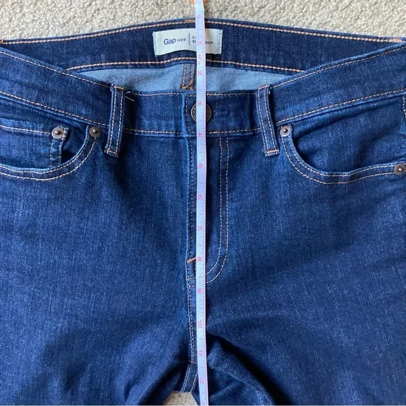 Gap Slim Crop Women’s Denim Jeans Sz 27 Dark Blue Wash Office Casual Capsule - Picture 4 of 5
